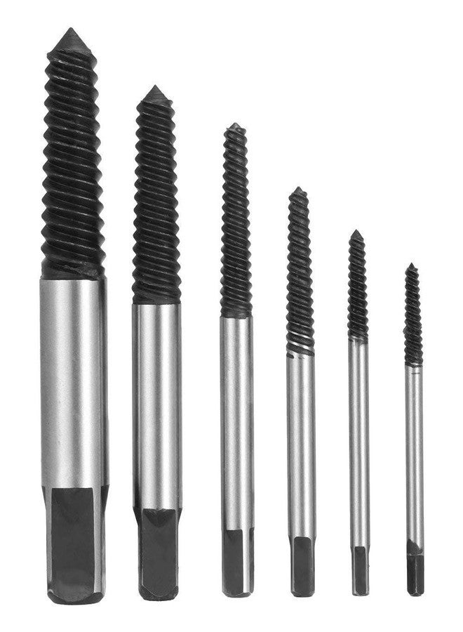ILIKA Screw Extractor Set - Damaged & Broken Screw Remover Kit | Drill Bits & Bolt Extractor Easy Out Tool for Screw Removal & Damaged Bolts (Pack of 6) - Image 1